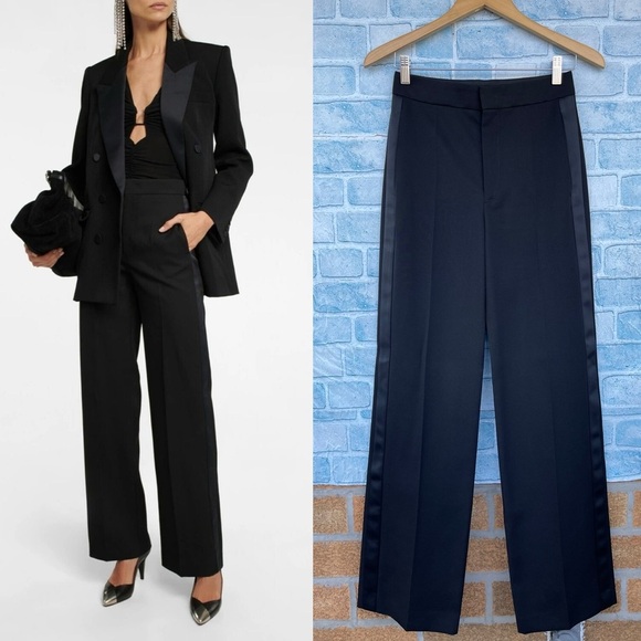 Isabel Marant - Scarly satin-tape wide wool pants size 34/2 - Picture 1 of 16